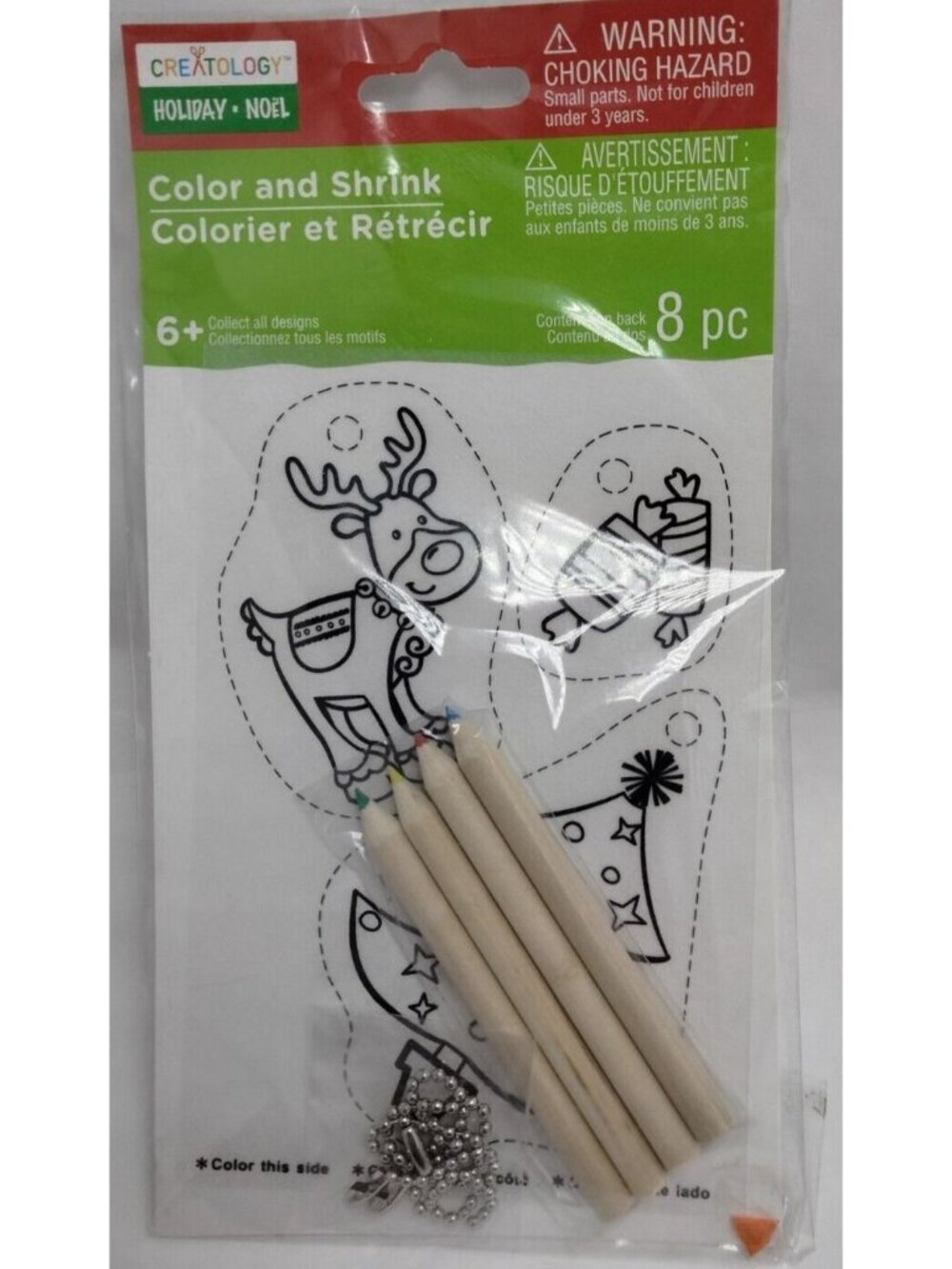 Creatology Color Shrink Craft Kit Christmas Ornament Reindeer Christmas Tree